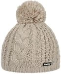Eisb&auml;r Antonia Pudelm&uuml;tze Damen/Herren - Pompon Zopfstrickmuster Strickm&uuml;tze mit