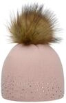 Eisb&auml;r Nalin Lux Crystal Beanie Strickm&uuml;tze Bommelm&uuml;tze Damenm&uuml;tze Damen - Made