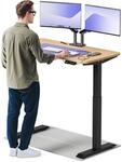 Desktronic Homeone H&ouml;henverstellbarer Schreibtisch 120 &times; 60 cm &ndash; Elektrischer