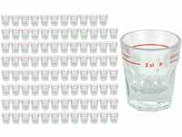 Van Well 96er Set Spirituosen-Glas Lahnstein mit Eichstrich | 2 cl 