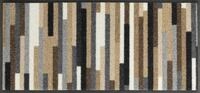 wash+Dry Fu&szlig;matte, Mikado Stripes Nature 35x75cm, innen, waschbar, bunt