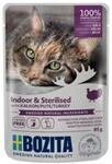 Bozita Cat Pouch H&auml;ppchen in Gelee Indoor&sterilised Pute | 12 x 85 g