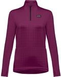 GORE WEAR Damen Everyday Thermo 1/4-zip T-Shirt, Purpur, 34 EU