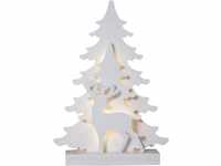 LED Weihnachtsdeko Grandy von Star Trading, Weihnachtsmotive aus Holz in Weiß,...