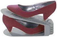 Maximex Schuhhalter 4er Set - 4er Set, Polystyrol, 10 x 12.8 x 26 cm, Grau