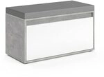 Vicco Schuhbank Iker, Beton, 80 x 45 cm, kombinierbar mit weiteren M&ouml;beln der