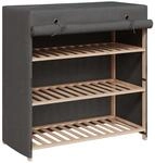 vidaXL Schuhschrank mit Abdeckung 3 Ebenen f&uuml;r 6 Paar Schuhregal Schuhablage