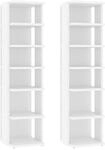 vidaXL 2X Schuhschrank mit 6 F&auml;chern Schuhablage Schuhregal Schuhaufbewahrung