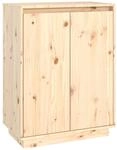 vidaXL Schuhschrank 60x35x80 cm Massivholz Kiefer