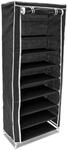 Relaxdays Schuhschrank H x B x T: ca. 151 x 60 x 30 cm Faltschrank Textil f&uuml;r 36