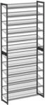 SONGMICS Schuhregal mit 12 Ebenen, Schuh-Organizer, aus 2 stapelbaren 6-stufigen