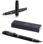 PARKER IM Vibrant Rings F&uuml;llfederhalter mit Gravur | Premium Stift | Geschenkbox 