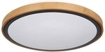 Deckenleuchte CCT Deckenlampe Schlafzimmer Landhausstil Holzleuchte, Holzoptik...