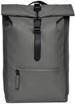 RAINS Rolltop Rucksack Grey Rucksack