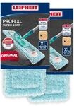 Leifheit 2er Set Wischbezug Profi XL super Soft f&uuml;r Sensible B&ouml;den, Bodenwischer
