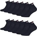 FILA Unisex Quarter Socken Sportsocken Kurzsocken F9300 6 Paar, Gr&ouml;&szlig;e:35-38,