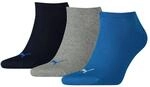 Puma Unisex Sneaker Socks, Blue / Grey, 39/42 Pack of 3