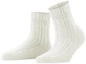 FALKE Damen Socken Bedsock W Hp Angorawolle dick gemustert 1 Paar, Wei&szlig; Off-White