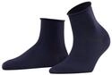 FALKE Damen Kurzsocken Cotton Touch W SSO Baumwolle einfarbig 1 Paar, Blau (Dark Navy