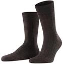 FALKE Herren Socken Teppich Im Schuh M So Wolle einfarbig 1 Paar, Braun Dark Brown