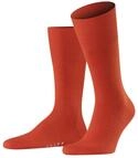 FALKE Herren Socken Airport M So Wolle Baumwolle einfarbig 1 Paar, Orange Red Clay