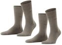 ESPRIT Herren Socken Basic Easy Multipack M So Baumwolle einfarbig 2 Paar, Braun