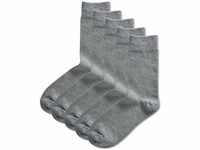 JACK & JONES Herren Jacjens 5 Pack Noos Socks, Light Grey Melange/Detail:LGM - LGM