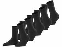 ESPRIT Damen Socken Solid 5-Pack W SO Baumwolle einfarbig 5 Paar, Schwarz (Black