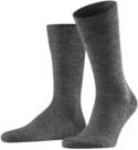 FALKE Herren Socken Sensitive Berlin, Wolle Baumwolle, 1 Paar, Grau (Dark Grey 3070),