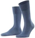 FALKE Herren Socken Tiago M SO Fil D'Ecosse Baumwolle einfarbig 1 Paar, Blau...