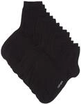 camano GmbH Co KG Herren 3023 Ca-soft quarter 7 par Socken, Schwarz, 43-46 EU