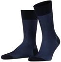 FALKE Herren Socken Fine Shadow M So Baumwolle gemustert 1 Paar, Blau Dark Navy 6370,