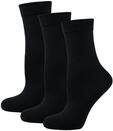 Nur Die 3er Ohne Gummi Socken Unisex aus Baumwolle atmungsaktiv Komfortbund ohne