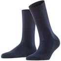 FALKE Damen Socken Family W So nachhaltige Baumwolle einfarbig 1 Paar, Blau Dark Navy