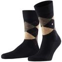 Burlington Herren Socken Preston M So weich und warm gemustert 1 Paar, Schwarz