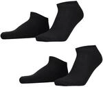 Hudson Herren Sneaker Socken Only 2-Pack hautfreundlich Black 0005 39-42