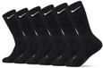 Nike Men's Everyday Cushion Crew-trainingssocken (6 Paar), Black/White, L