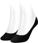 Tommy Hilfiger Damen Footie Invisible Socken, Schwarz, 39-42 EU
