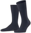 FALKE Herren Socken Airport M So Wolle Baumwolle einfarbig 1 Paar, Blau Dark Blue
