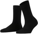 FALKE Damen Socken ClimaWool W So Wolle Lyocell einfarbig 1 Paar, Schwarz Black 3000,