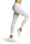 FALKE Damen Leggings Pure Matt 50 DEN W Le halb-blickdicht einfarbig 1 St&uuml;ck, Wei&szlig;