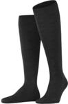 FALKE Herren Kniestr&uuml;mpfe ClimaWool M Kh Wolle Lyocell lang einfarbig 1 Paar, Grau