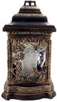 Grablaterne mit &Ouml;llicht 26cm Gold Grabschmuck Grabkerze Grablicht Friedhof Kerze
