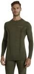 FALKE Herren Baselayer-Shirt Wool-Tech Round Neck M L/S SH Wolle Funktionsmaterial