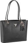 GUESS Women Noelle Noel Tragetasche Bag, Schwarz