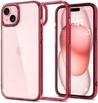 Spigen Ultra Hybrid H&uuml;lle Kompatibel mit iPhone 15 Plus - Red Crystal