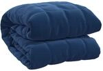 vidaXL Gewichtsdecke Blau 220x230 cm 15 kg Stoff