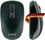 SCHWAIGER OM1000 Kabellose Maus Funkmaus PC-Maus mit USB-Empf&auml;nger Wireless optisch