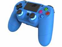 DragonShock - MIZAR BT - Blauer kabelloser Controller für PS4, PC und mobile...