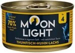 Moonlight Premium Nassfutter Katze Nr. 4 &ndash; 80g Dose &ndash; Getreidefrei mit Thunfisch,